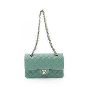 Pre Loved chanel Women Green Shoulder Bags
